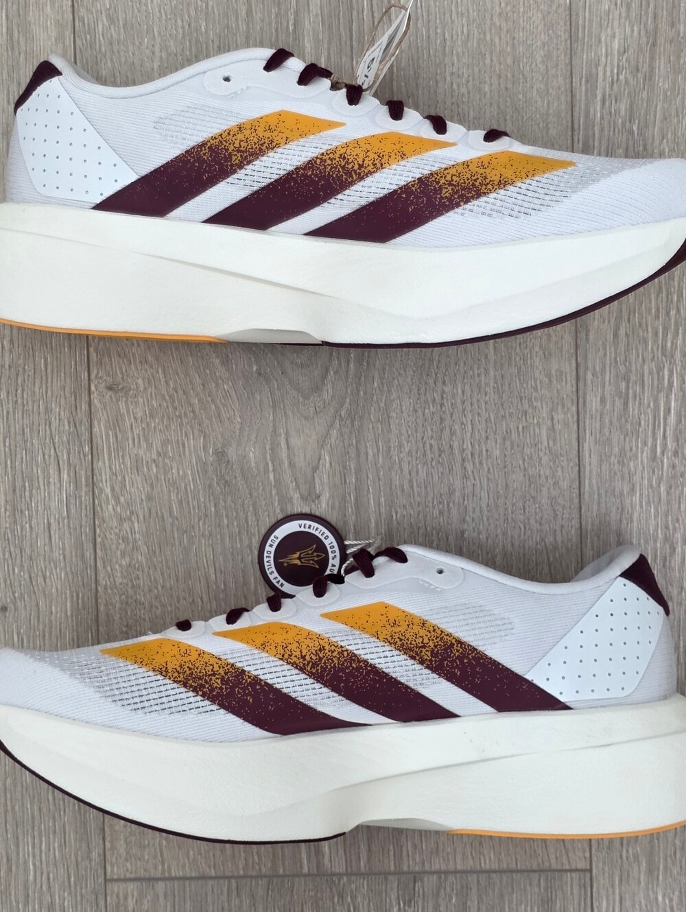 Adidas Adizero Evo SL NCAA Arizona State Running Shoes JQ4572 M Sz 5.5 / W Sz 7 - Picture 2 of 10